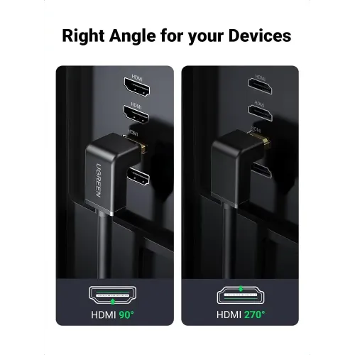 UGREEN HD103 Right Angle 90° 2M HDMI Cable #10173