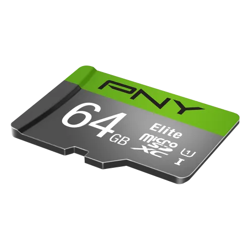 PNY Elite 64GB Class-10 Micro SD Memory Card